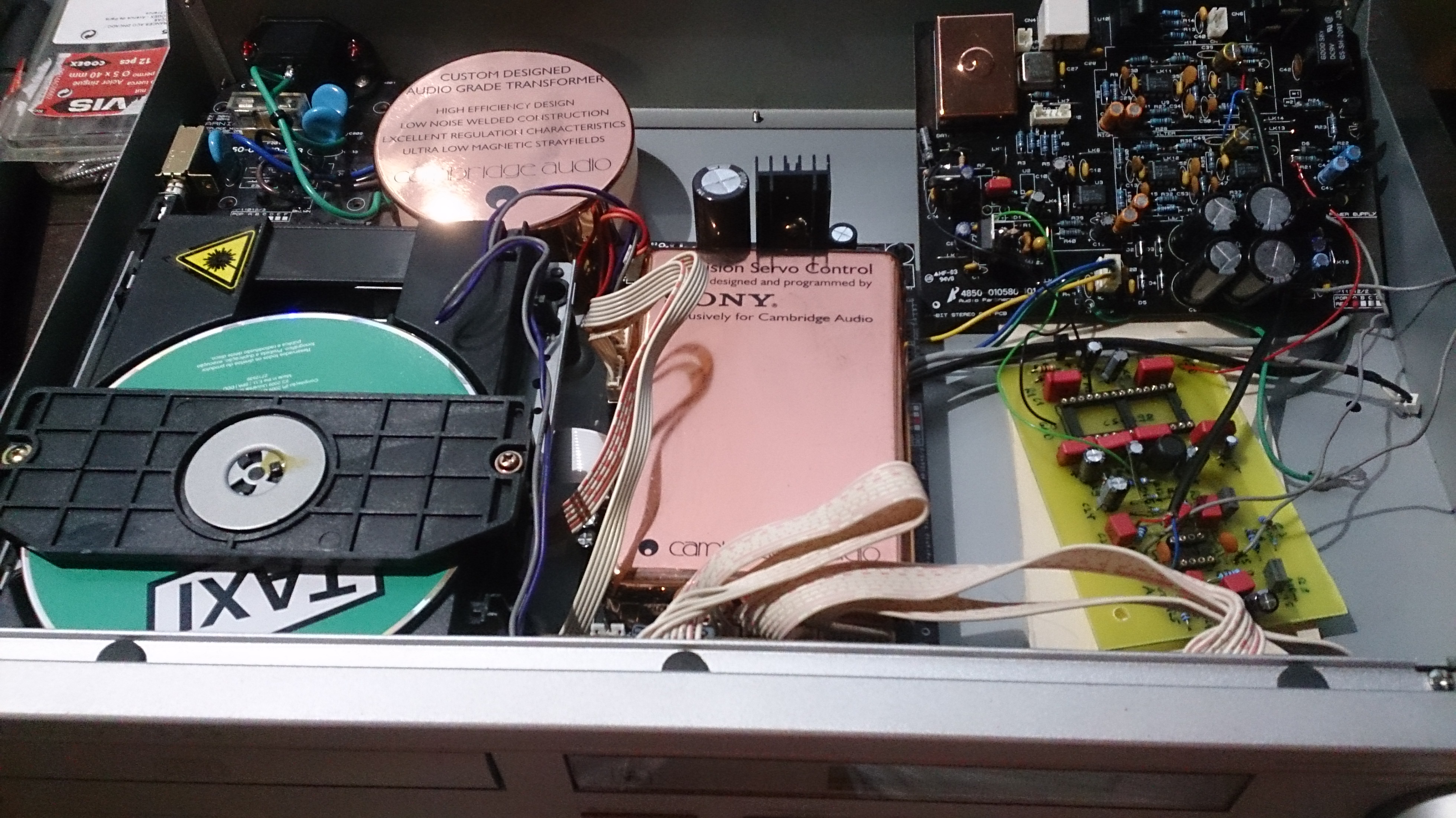 Cambridge D500SE PCB with home made DAC