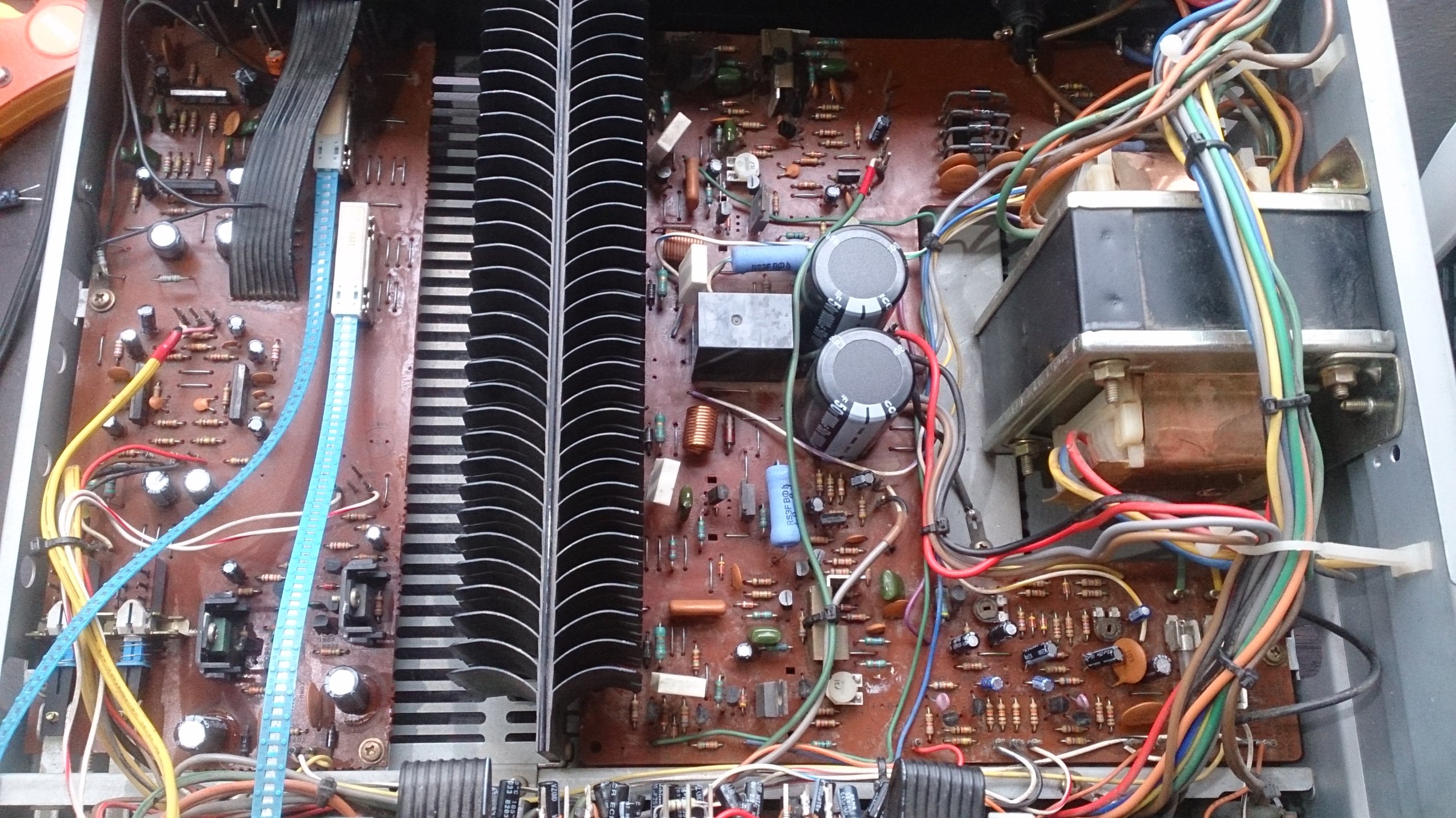 Marantz PM500 recapped which had oxidized speaker protection relay